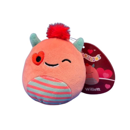 Willets Valentine Squishmallow 3.5" Clip